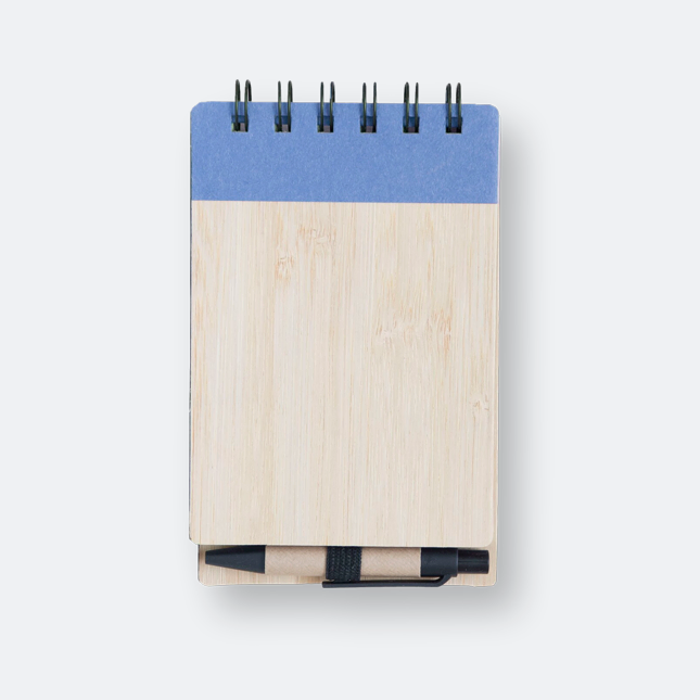 GMG1028_Eco_Notepad_with_Pen_(Bamboo_Cover)_Blue Gmg3206 bammboo notepad with pen 3