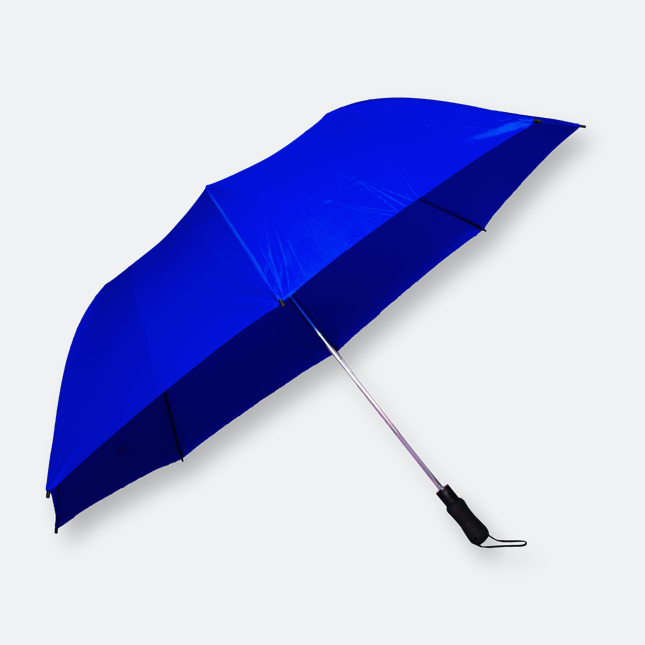 frank foldable auto umbrella in blue for rain protection