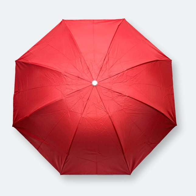 frankie foldable umbrella in red with silver coating for daily use