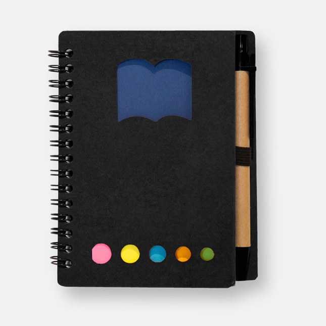 GMG1326_Juna_Eco_Notepad_with_Pen_Black GMG3209 Juna Eco Notepad with Pen (sticky)