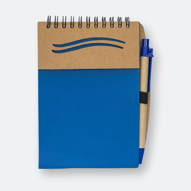 GMG1335_Lavo_Eco_Notepad_With_Pen_Blue GMG3227 Lavo Eco Notepad With Pen