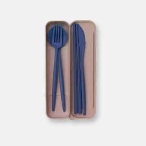 GMG2107_Brizzo_Wheat_Fiber_Catering_Equipment_Set_NAVY GMG7030 Brizzo Wheat Fiber Cultery Set