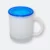 GMG2128_Climpo_Frosted_Mug_S_ROYAL_BLUE climpo frosted mug with colorful lid and logo-ready surface
