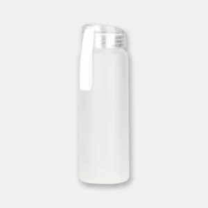austin frosted glass bottle with transparent borosilicate body