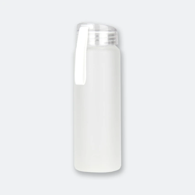 GMG2139_AUSTIN_Frosted_Glass_Bottle_M102_WHITE Austin frosted glass bottle with transparent borosilicate body