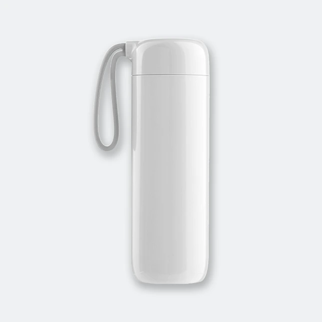 artiart swan vacuum thermal suction flask with strap and insulated body