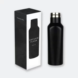 kate vacuum flask in matte stainless steel with 500ml capacity and gift box