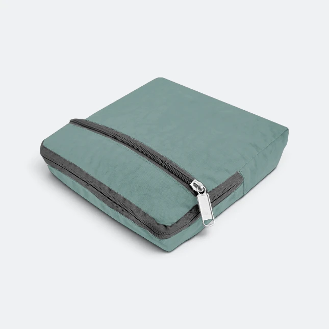 GBM9012 Briko Foldable Duffle Bag Green Folded Gbm9012 briko foldable duffle bag green folded view