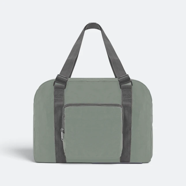 GBM9012 Briko Foldable Duffle Bag Green Front Gbm9012 briko foldable duffle bag green front view
