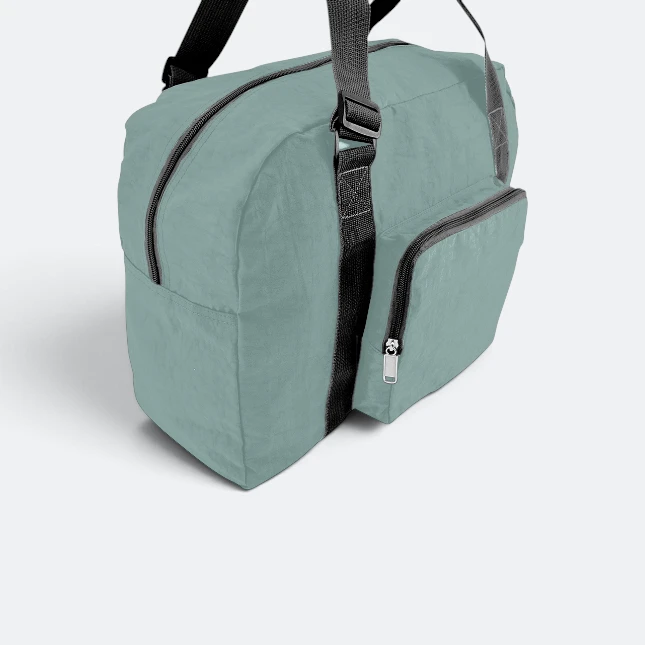 GBM9012 Briko Foldable Duffle Bag Green Front Angle Gbm9012 briko foldable duffle bag green front angle view