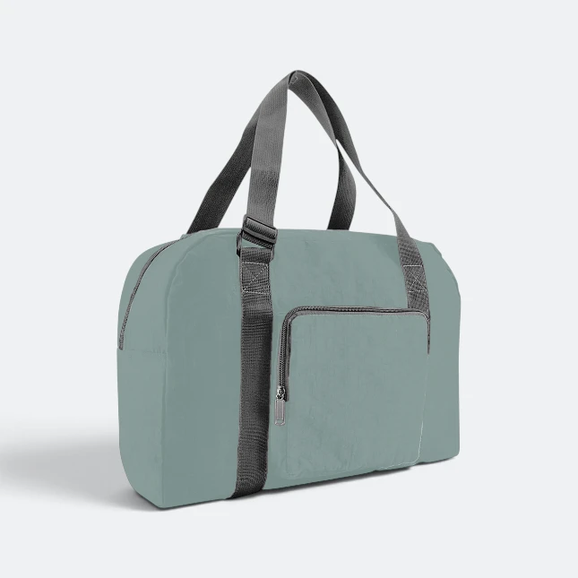 GBM9012 Briko Foldable Duffle Bag Green SideView Gbm9012 briko foldable duffle bag green side view view