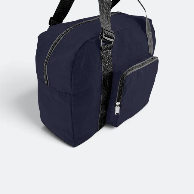 GBM9012 Briko Foldable Duffle Bag Navy Front Angle Gbm9012 briko foldable duffle bag navy front angle view