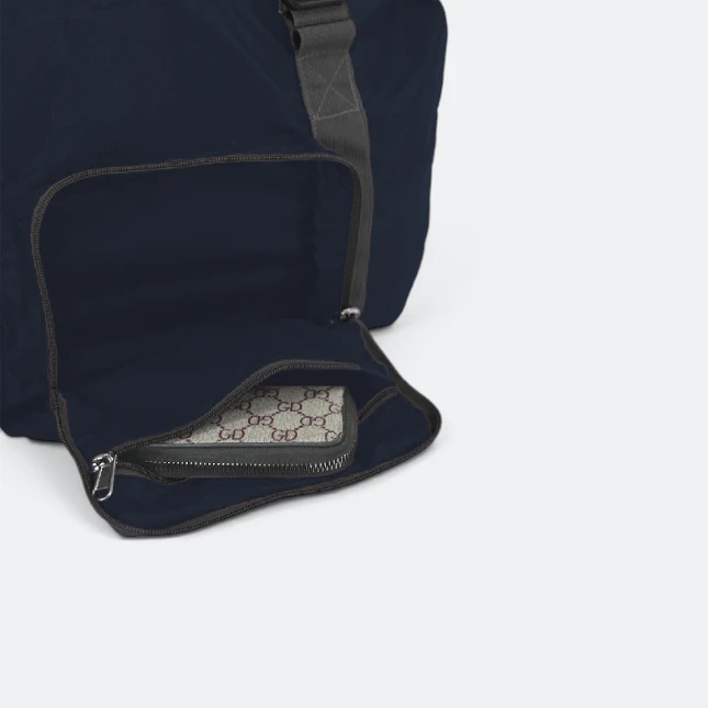 GBM9012 Briko Foldable Duffle Bag Navy Unfolding Gbm9012 briko foldable duffle bag navy unfolding view
