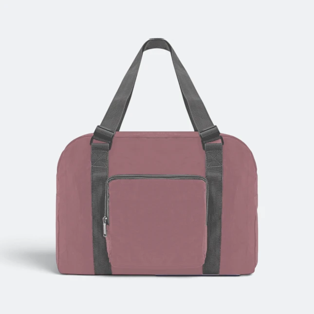 GBM9012 Briko Foldable Duffle Bag Pink Front Gbm9012 briko foldable duffle bag pink front view