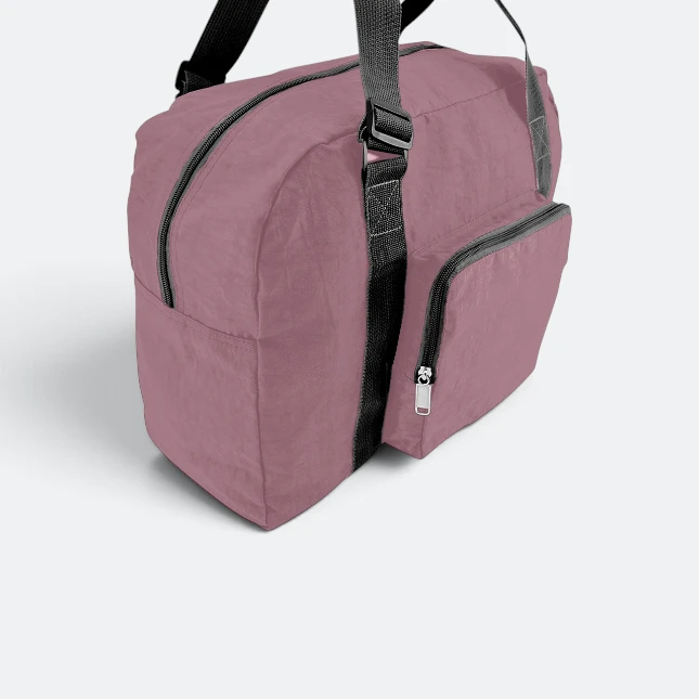 GBM9012 Briko Foldable Duffle Bag Pink Front Angle Gbm9012 briko foldable duffle bag pink front angle view