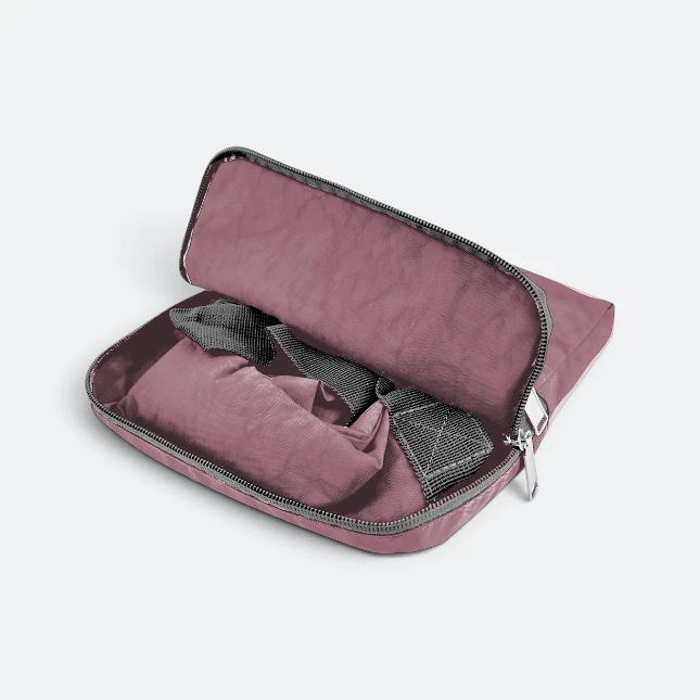 GBM9012 Briko Foldable Duffle Bag Pink Open Gbm9012 briko foldable duffle bag pink open view