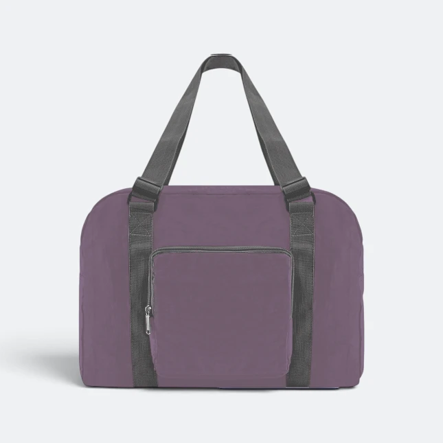 GBM9012 Briko Foldable Duffle Bag Purple Front Gbm9012 briko foldable duffle bag purple front view