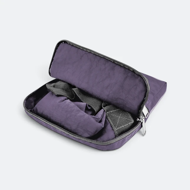 GBM9012 Briko Foldable Duffle Bag Purple Open Gbm9012 briko foldable duffle bag purple open view