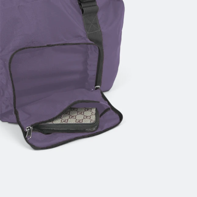 GBM9012 Briko Foldable Duffle Bag Purple Unfolding Gbm9012 briko foldable duffle bag purple unfolding view