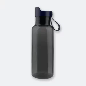 spring plastic drink bottle with petg body and silicone lid