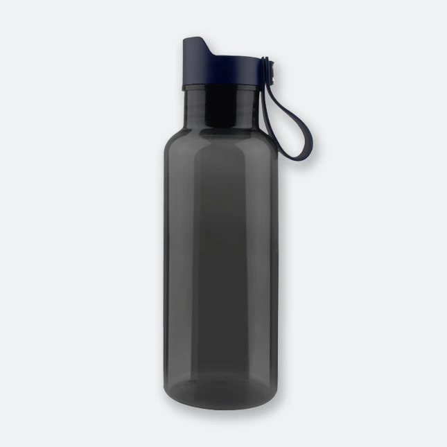 spring plastic drink bottle with petg body and silicone lid