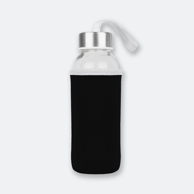 GIH2511 LIKEME MINI - Glass Bottle With Neoprene Pouch (300ml)