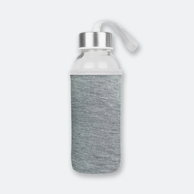 GIH2511 LIKEME MINI - Glass Bottle With Neoprene Pouch (300ml)