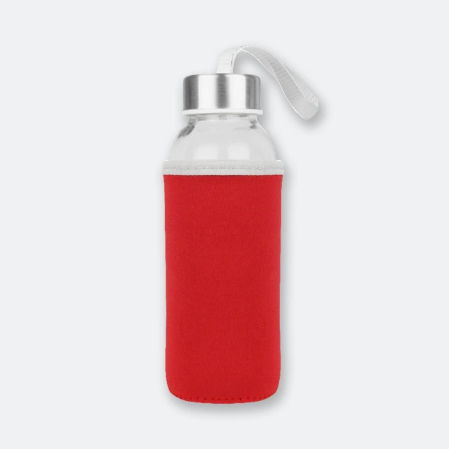 GIH2511 LIKEME MINI - Glass Bottle With Neoprene Pouch (300ml)