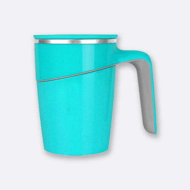 artiart grace suction mug with handle and spill proof base
