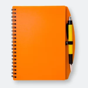GMG1171_PVC_Notebook_with_Pen_Orange GMG3235 PVC Notebook with Pen