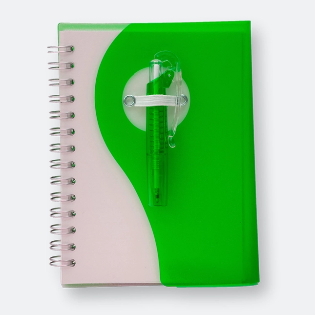 GMG1184_Lily_PP_Notebook_With_Pen_I_Green GMG3223 Lily PP Notebook With Pen