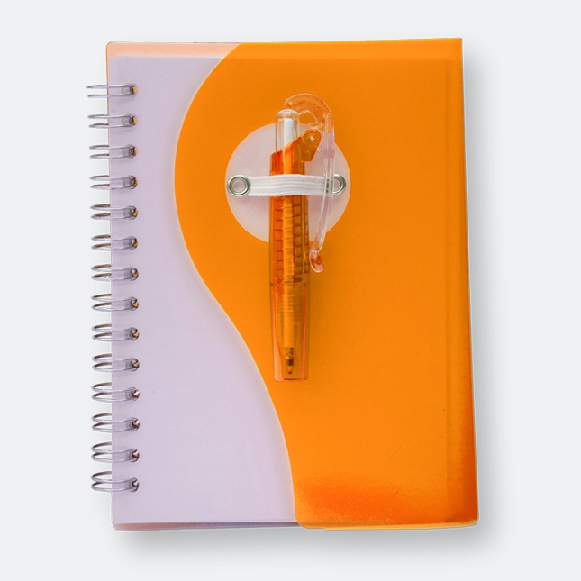 GMG1184_Lily_PP_Notebook_With_Pen_I_Orange GMG3223 Lily PP Notebook With Pen