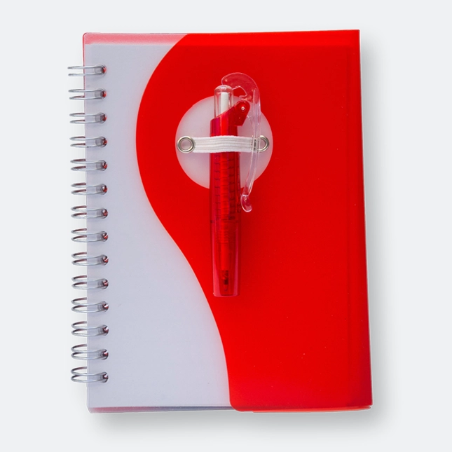GMG1184_Lily_PP_Notebook_With_Pen_I_Red GMG3223 Lily PP Notebook With Pen