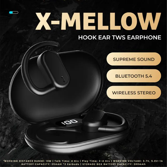 GTT4071_X-Mellow_Twin_Wireless_Earbuds_7 Gtt4071 x-mellow secure-fit hook-ear tws earbuds