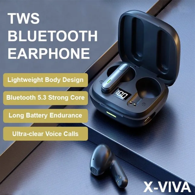 GTT4073_X-VIVA_Twin_Wireless_Earbuds_8 Gtt4073 x-viva water-resistant tws earbuds with digital display