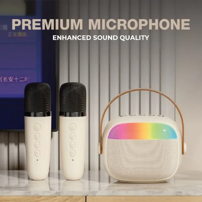 Gtt4077 lumivo halo karaoke speaker with microphone