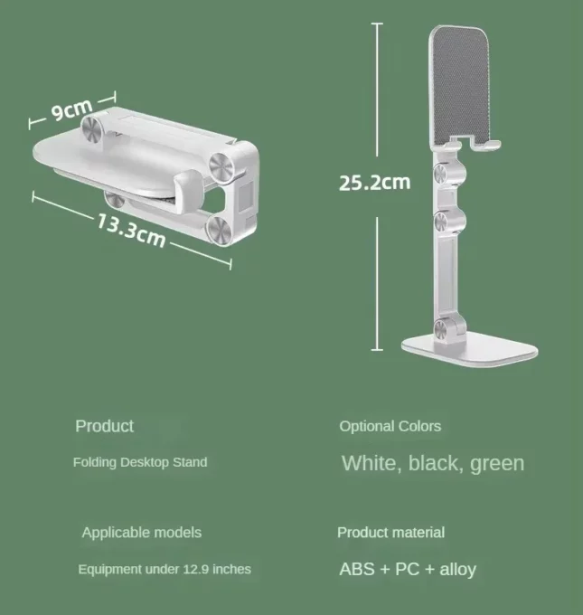 GTT4093_Zappy_Mobile_Stand_12 Gtt4093 zappy abs foldable mobile and tablet stand