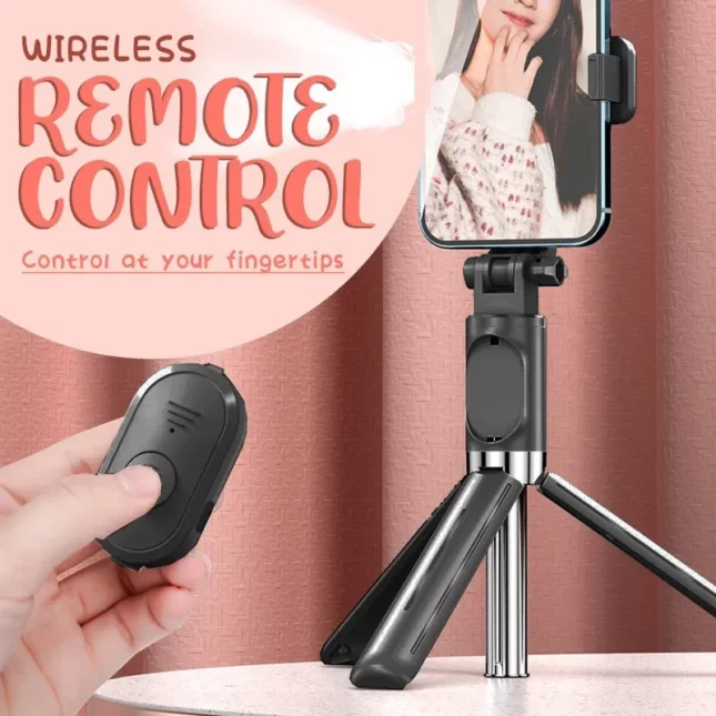 GTT4100_Gimbo_Mobile_Stand_5 Gtt4100 gimbo bluetooth selfie stick tripod with fill light