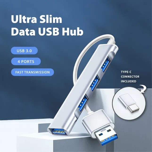 GTT4106_Trivo_USB_Hub_7 Gtt4106 trivo 4-port usb 3. 0 hub with usb-c connector