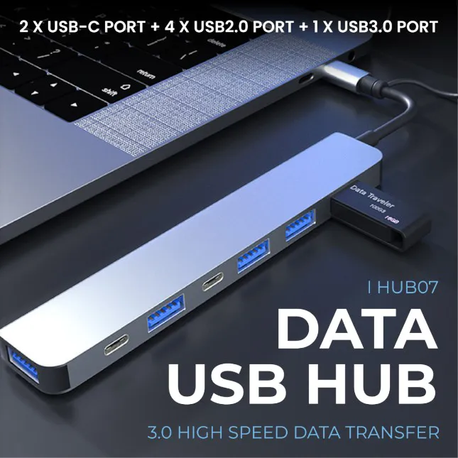 GTT4108_Rotio_USB_Hub_5 Gtt4108 rotio 7-port usb-a & usb-c hub