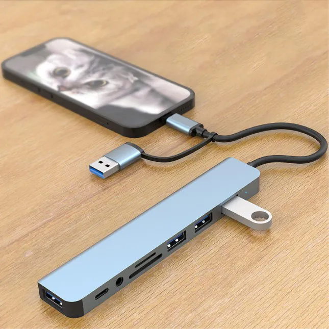 Gtt4109 zomex 8-in-1 usb hub with card readers
