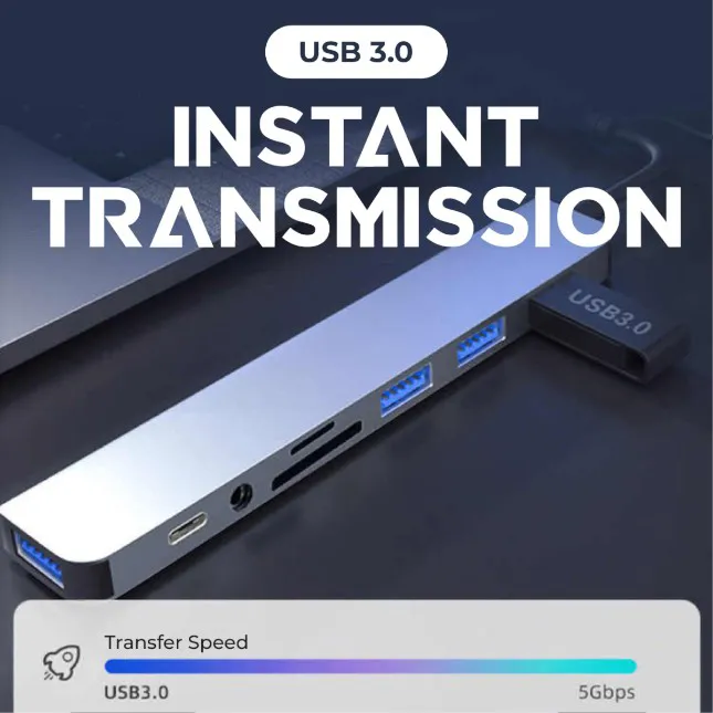 Gtt4109 zomex 8-in-1 usb hub with card readers