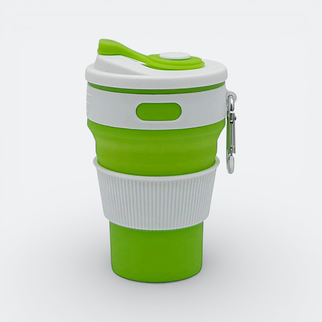 GMG2138_FlexFold_Silicone_Cup_Green GMG2138 FlexFold Silicone Cup (355ml)