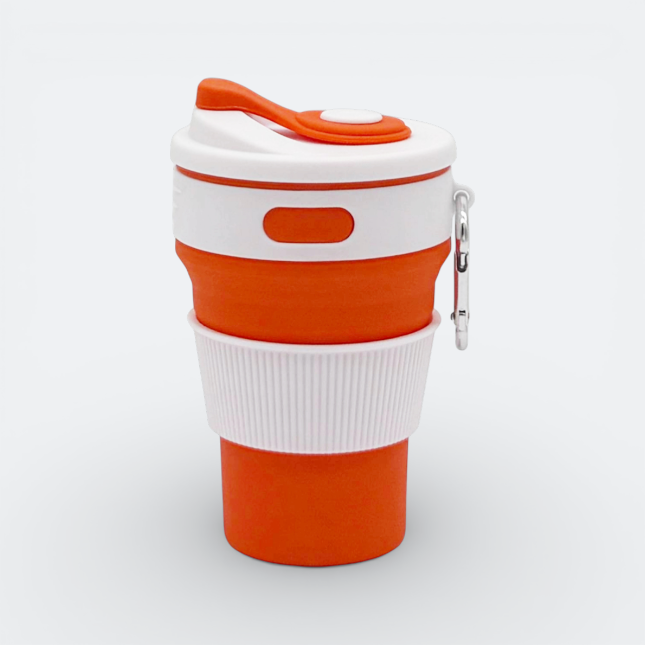 GMG2138_FlexFold_Silicone_Cup_Orange GMG2138 FlexFold Silicone Cup (355ml)