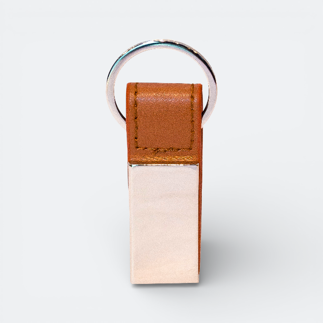 GMG3023_Strip PU_Keychain_Brown GMG3023 Strip PU Keychain