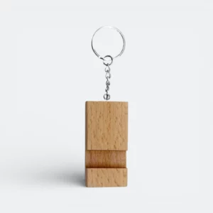 GMG3028 Block Wooden Keychain