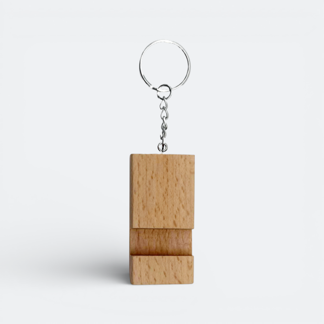 GMG3028 Block Wooden Keychain