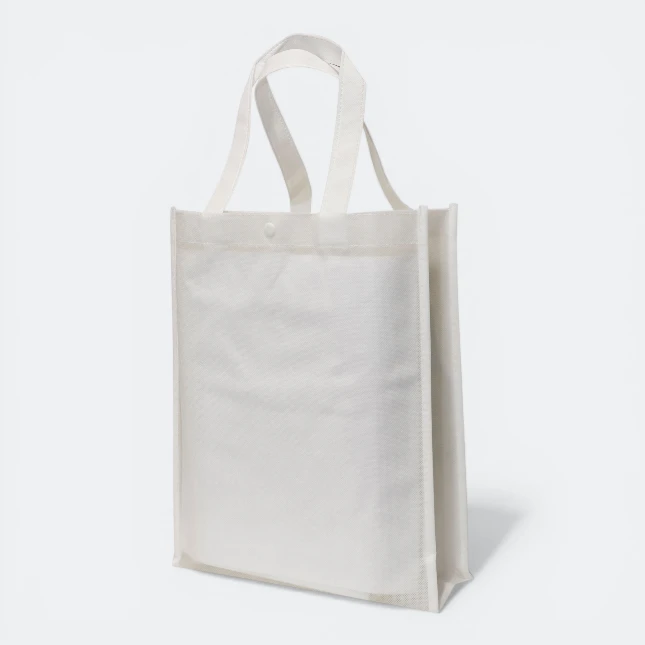 GMG5008_Non_Woven_Bag_A4_Stiches_With_Button_White GMG5008 Non Woven Bag A4 (w/button)