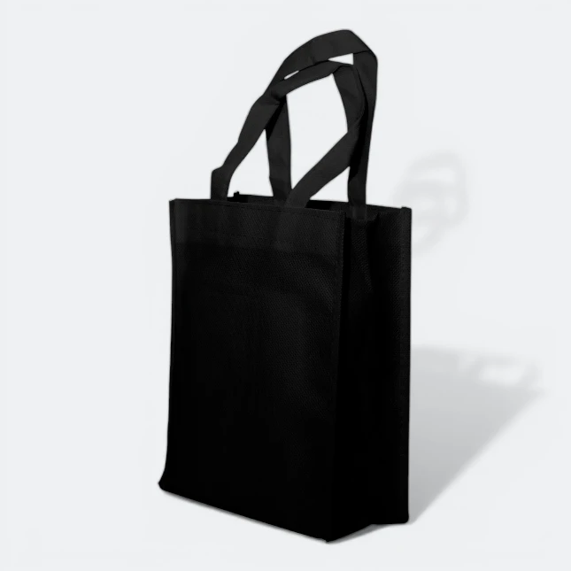 GMG5013_Non_Woven_Bag_A5_1_stitches_Black GMG5013 Non-Woven Bag A5-1 (stitches)