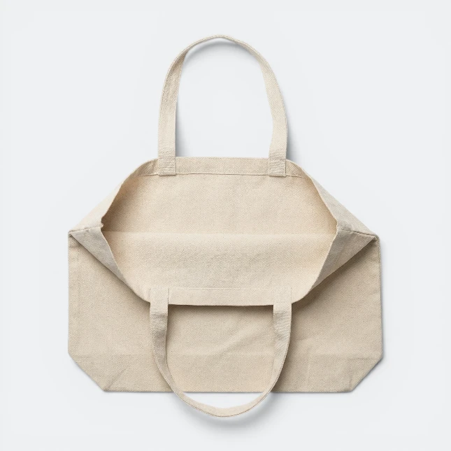 GMG5026_Natura_l_Canvas_Tote_Bag_8oz_Open GMG5026 Natural Canvas Tote Bag (8oz)